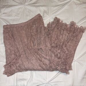 Free People Lace Slip Skirt